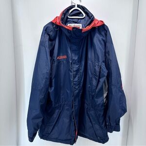 Columbia Sportswear Jacket Windbreaker Men’s Large Packable Rainhood Gorpcore‎